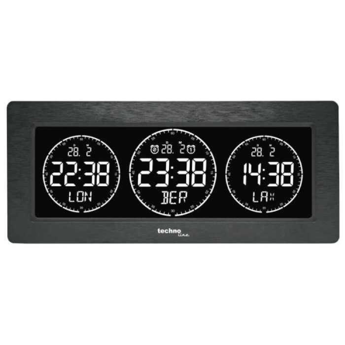 Настільний годинник Technoline WT458 Black (DAS302480)