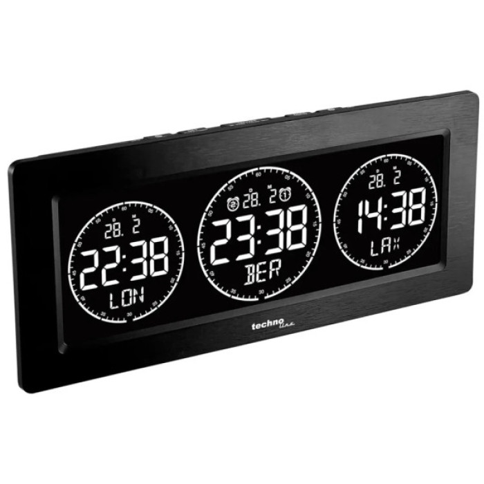 Настільний годинник Technoline WT458 Black (DAS302480)