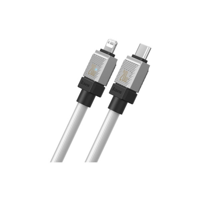 Дата кабель USB-C to Lightning 1.0m CoolPlay Fast Charging 20W white Baseus (CAKW000002)