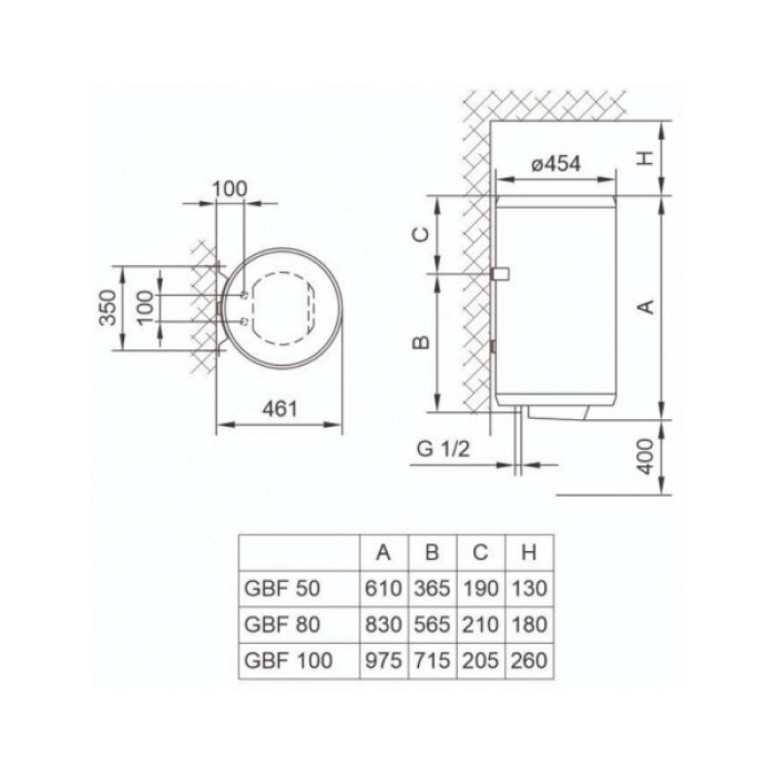 Бойлер TIKI GBF 80/UA (700097)
