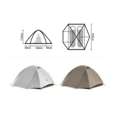 Намет Naturehike Greek Style CNK2300ZP024 світло-кавовий (6977465866370)