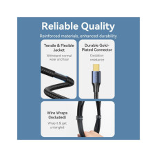 Кабель мультимедійний miniDisplayPort M to Mini DisplayPort M 2.0m V1.4 8K60Hz blue Vention (HCGLH)