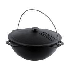 Котел туристичний Brizoll чавунний азіатський з кришкою 10 л (KA10-1)