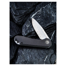 Ніж Civivi Elementum, Damascus, Carbon Fiber/G10 (C907DS)
