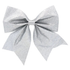 Прикраса декоративна Chomik банти текстиль, 3 шт, срібні (5900779853768_2)