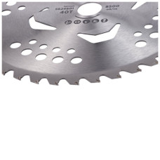 Ніж для тримера Sigma з твердосплавними напайками 255x25.4мм 40Т 4 підрізні лопаті (5624601)