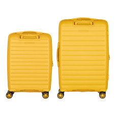 Набір валіз 2E Aero (M+S), бурштиново-жовті (2E-SPP-AERO-SET2-AY)