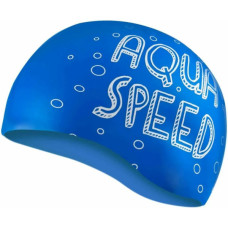 Шапка для плавання Aqua Speed Kiddie 142-Shark 1783 синій Діт OSFM (5908217617835)