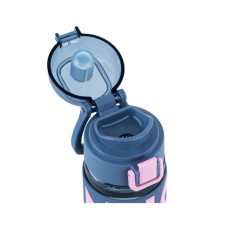 Пляшка для води Kite 550 мл сіро-рожева (K25-1232-2)