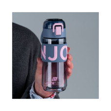 Пляшка для води Kite 550 мл сіро-рожева (K25-1232-2)