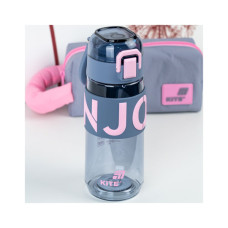 Пляшка для води Kite 550 мл сіро-рожева (K25-1232-2)