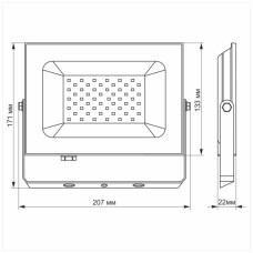 Прожектор TITANUM LED50W 6000K TLF506 220V (TLF506)