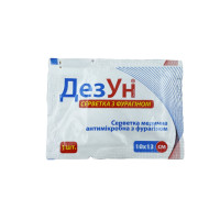 Серветка медична ДезУн з фурагіном 10см х 13 см (51-052-IS)