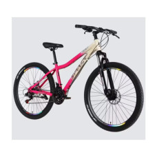 Велосипед Space 27.5" AURORA DD FR рама-15" ST 2026 біло-рожевий (OPS-SP-27.5-092)