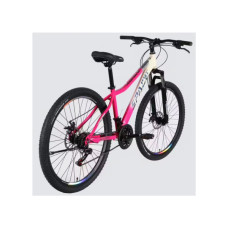 Велосипед Space 27.5" AURORA DD FR рама-15" ST 2026 біло-рожевий (OPS-SP-27.5-092)