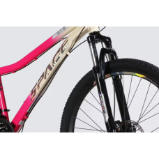 Велосипед Space 27.5" AURORA DD FR рама-15" ST 2026 біло-рожевий (OPS-SP-27.5-092)