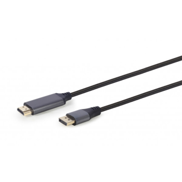 Кабель мультимедійний DisplayPort M to HDMI M 1.8m 4K60Hz Cablexpert (CC-DP-HDMI-4K-6)