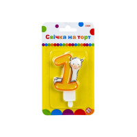 Свічка Maxi Llama "1" висотою 7,62 см (MX622068-1)