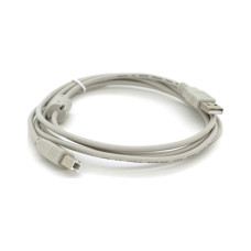 Кабель для принтера USB 2.0 AM/BM 1.8m ferrite white Voltronic (YT-AM/BM-1.8W)
