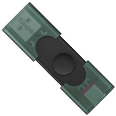 USB флеш накопичувач Kingston 256GB DataTraveler Duo USB 3.2 / Type-C Black/Green (DTDEG2/256GB)