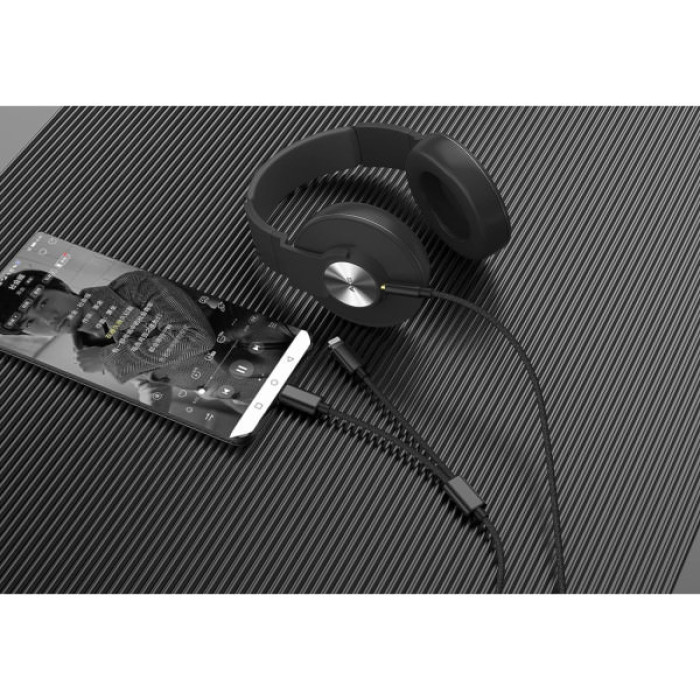 Кабель мультимедійний 3.5mm M to USB-C + Lightning 1.15m XoKo (XK-MH-232)