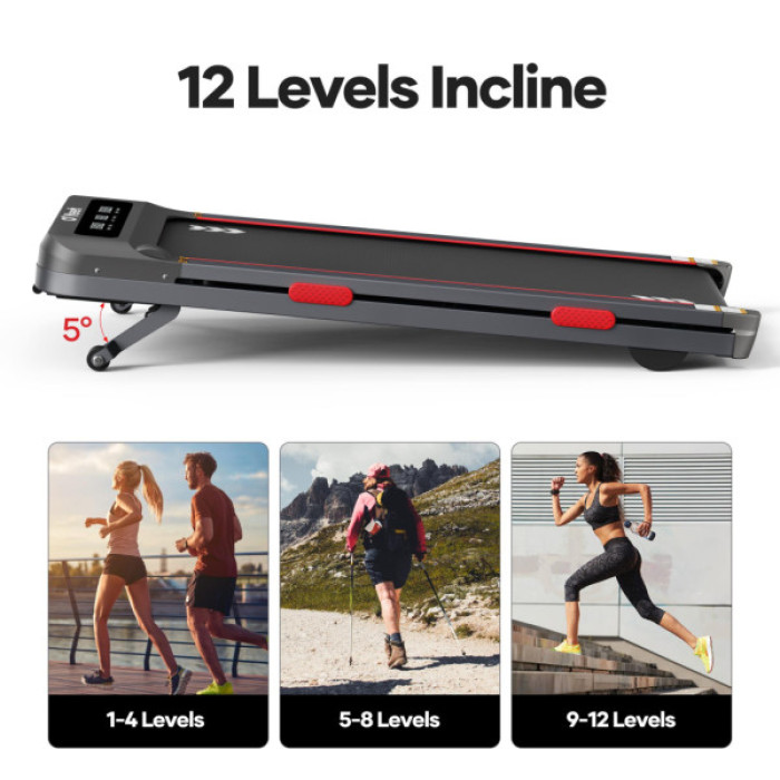 Бігова доріжка Oyeet Walking Pad Treadmill TM-YT103 з авторегулюванням нахилу (TM-YT103)
