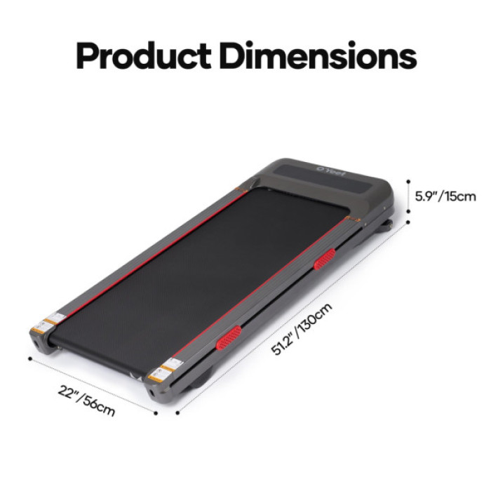 Бігова доріжка Oyeet Walking Pad Treadmill TM-YT103 з авторегулюванням нахилу (TM-YT103)