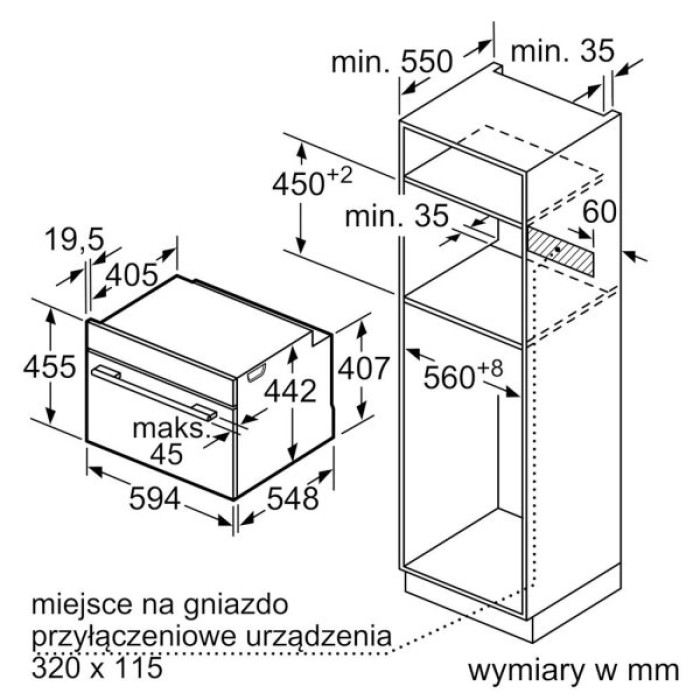 Духова шафа Bosch CSG7364B1