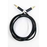 Кабель мультимедійний 3.5mm M to 3.5mm M 1.0m black Dengos (AUDIO-NTK-BLACK)