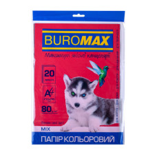 Папір Buromax А4, 80g, DARK+NEON, 10colors, 20sh (BM.2721020-99)