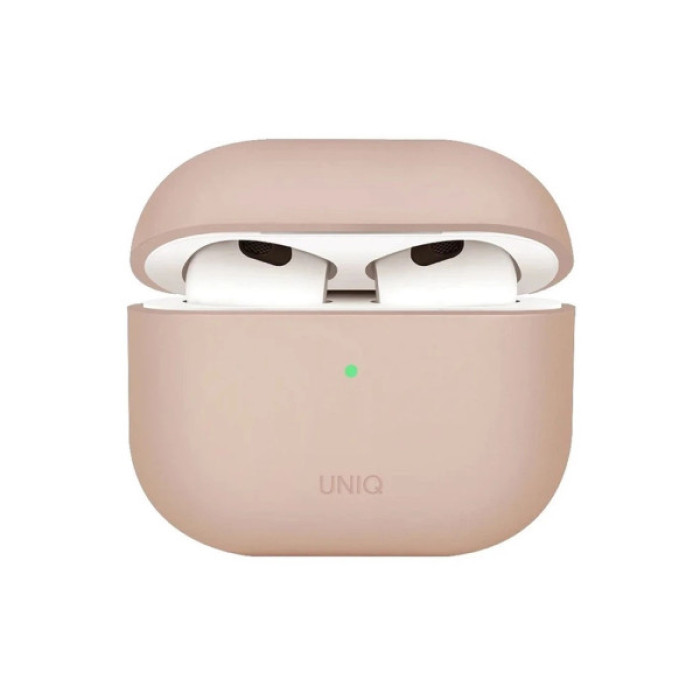 Чохол для навушників Uniq Lino AirPods 4 Silicone Pink Blush (8886463691380)