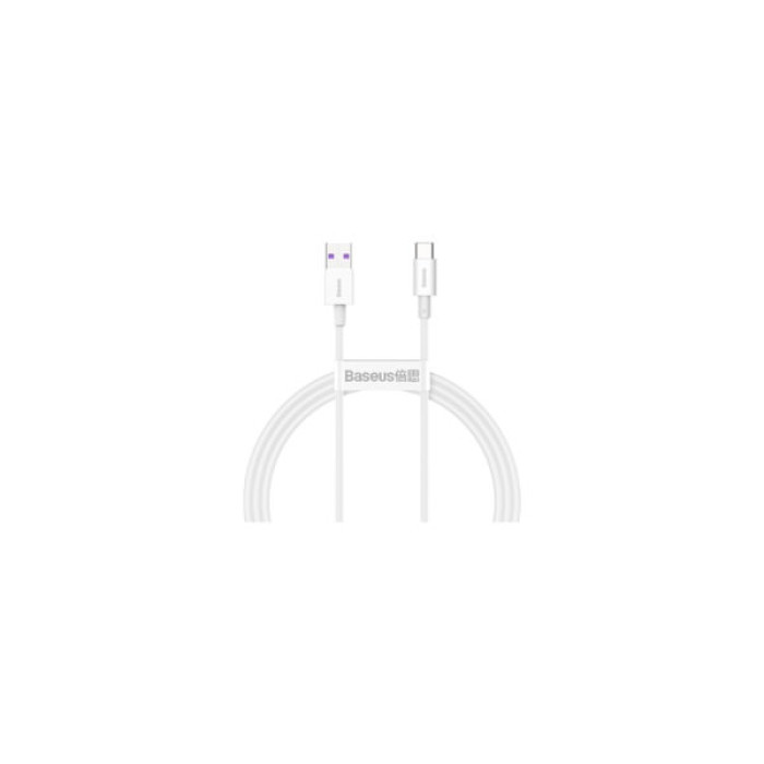 Дата кабель USB 2.0 AM to USB-C 1.0m 3A White Baseus (CATYS-02)