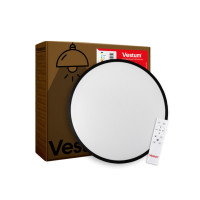 Світильник Vestum RING матовий 80W 480*60мм 3000К-6500К з ДК чорний (VS-91056)