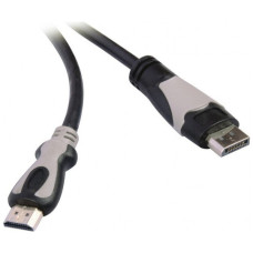 Кабель мультимедійний DisplayPort M to HDMI M 1.8m Viewcon (VD 119-1,8м.)