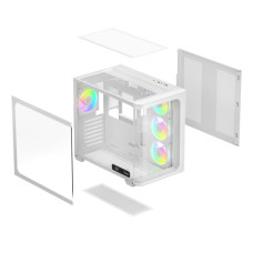 Корпус для ПК OCYPUS IOTA C70 WH CURVE ARGB DIGITAL (IOTA-C70-WHD400CD-GL)