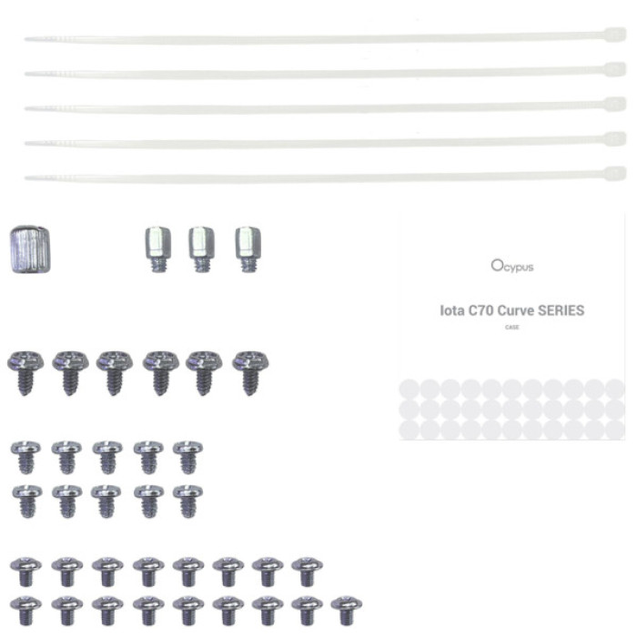 Корпус для ПК OCYPUS IOTA C70 WH CURVE ARGB DIGITAL (IOTA-C70-WHD400CD-GL)