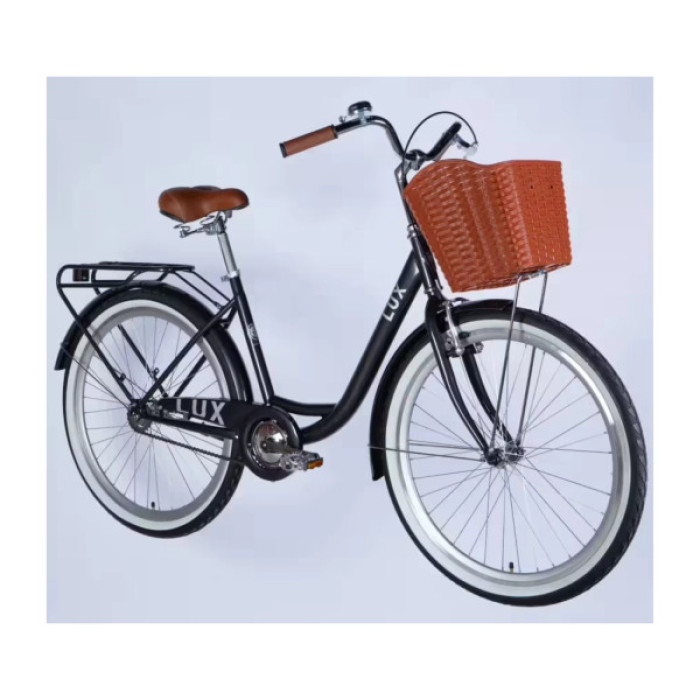 Велосипед Dorozhnik 26" LUX Velosteel рама-17" ST 2026 темно-сірий (OPS-D-26-364)