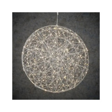 Прикраса декоративна Luca Lighting Куля Срібна мерехтлива D60 см 320 led (8718861660982)