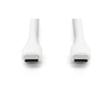 Дата кабель USB-C to USB-C 2.0m USB 2.0 60W silicone white Digitus (AK-300341-020-W)