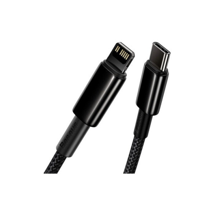 Дата кабель USB-C to Lightning 2.0m Tungsten Gold Fast Charging, PD 20W black Baseus (CATLWJ-A01)