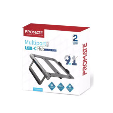 Концентратор Promate USB Hub 9 ports primebase-c.grey (primebase-c.grey)