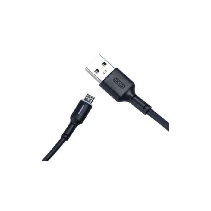 Дата кабель USB 2.0 AM to Micro 5P 1.0m 3A black XO (NB112-M-BK)