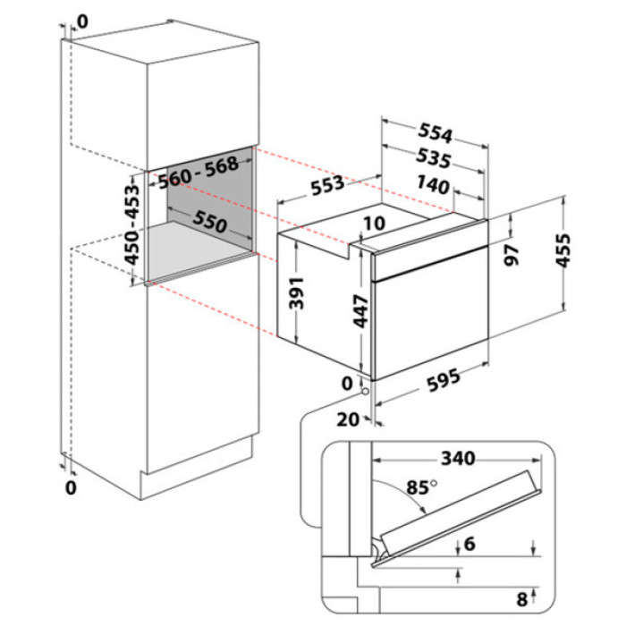 Духова шафа Whirlpool WMW57DMB