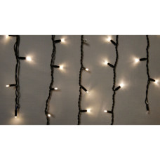 Гірлянда Delux Icicle 75LED 2x0.7m 18 flash теплий білий/чорний IP44 EN (90012960)