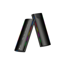 Кишеня зовнішня Dynamode M.2 SSD NVMe/SATA combo USB3.2 GEN2 Type-C aluminium black (DM-CAD-SSD10)