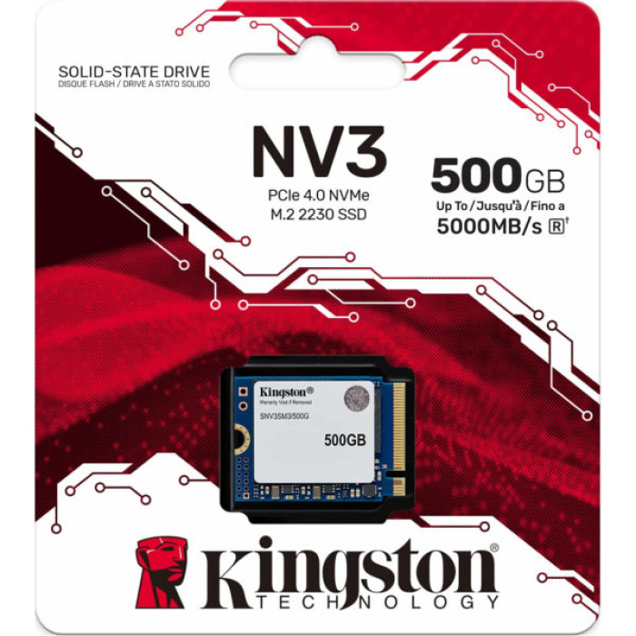Накопичувач SSD M.2 2230 500GB NV3 Kingston (SNV3SM3/500G)
