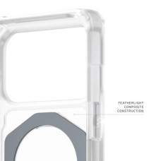 Чохол до мобільного телефона UAG Plasma XTE MagSafe iPhone 17 Pro Clear/Titanium (114527114G36)