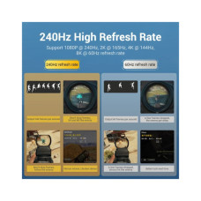 Кабель мультимедійний DisplayPort M to DisplayPort M 1.5m 8K60Hz black Vention (HCCBG)