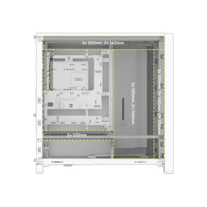 Корпус для ПК Corsair FRAME 4000D RS White (CC-9011313-WW)
