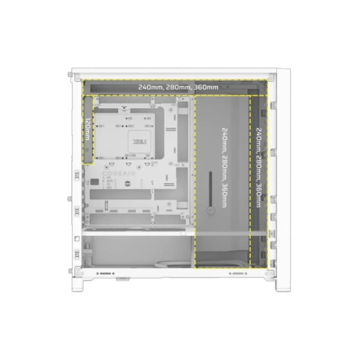 Корпус для ПК Corsair FRAME 4000D RS White (CC-9011313-WW)